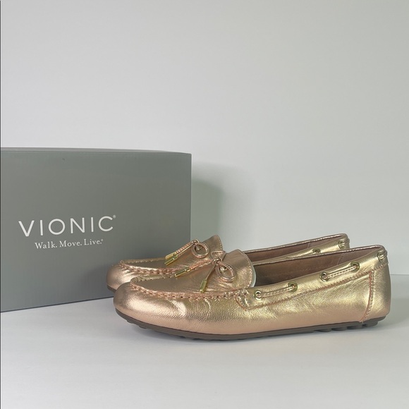 Vionic Virginia Driving Moccasin Loafer Boat in Rose Gold Women’s Size 9.5 - Picture 9 of 12